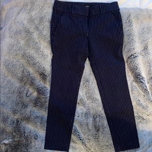 Loft pinstriped work pants